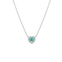 Collana Amen Donna Dolce cuore in Argento Zircone CLTICUBVAZ